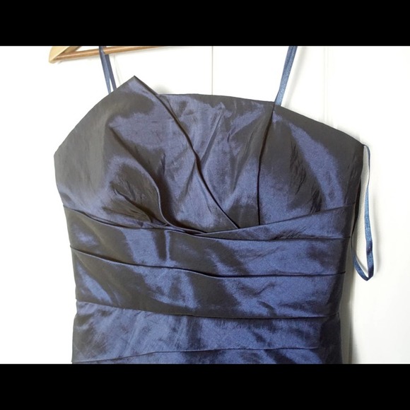 Max And Cleo Strapless Cocktail Dress Sapphire Blue Evening Strapless Dress 6 - Picture 2 of 3